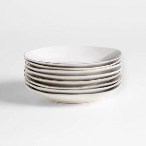 Marin Sand Stoneware Salad Plates, Set of 8 + Reviews | Crate & Barrel
