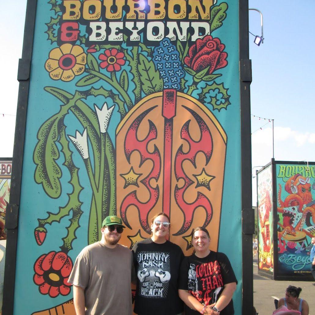 Emily's first time visiting Bourbon and Beyond and spending the day with friends
