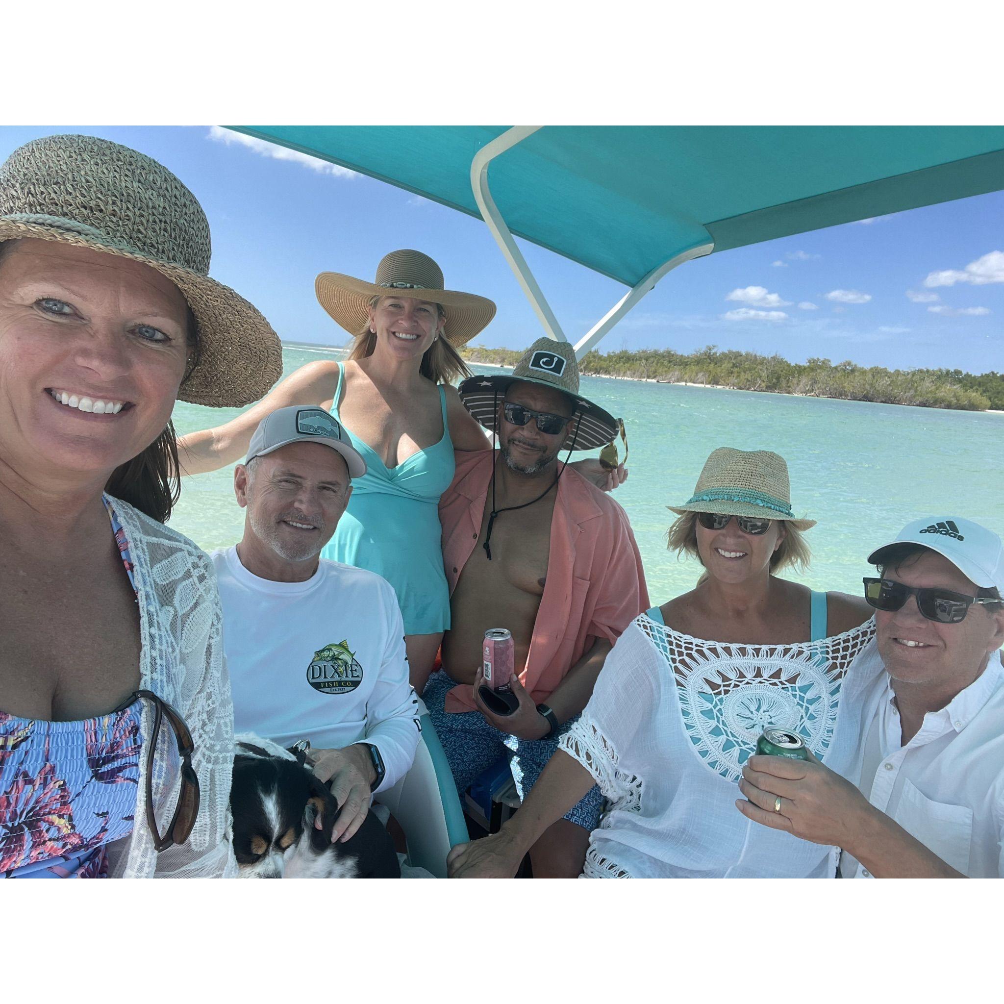 Boating with friends on Mother's Day 2022.