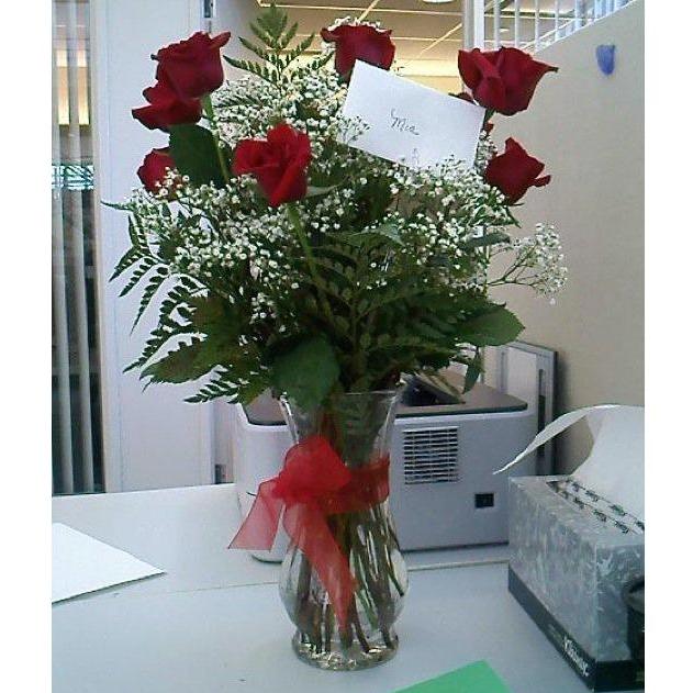 Flowers from Aaron sent to my job on our 6th month Anniversary, September 13, 2010