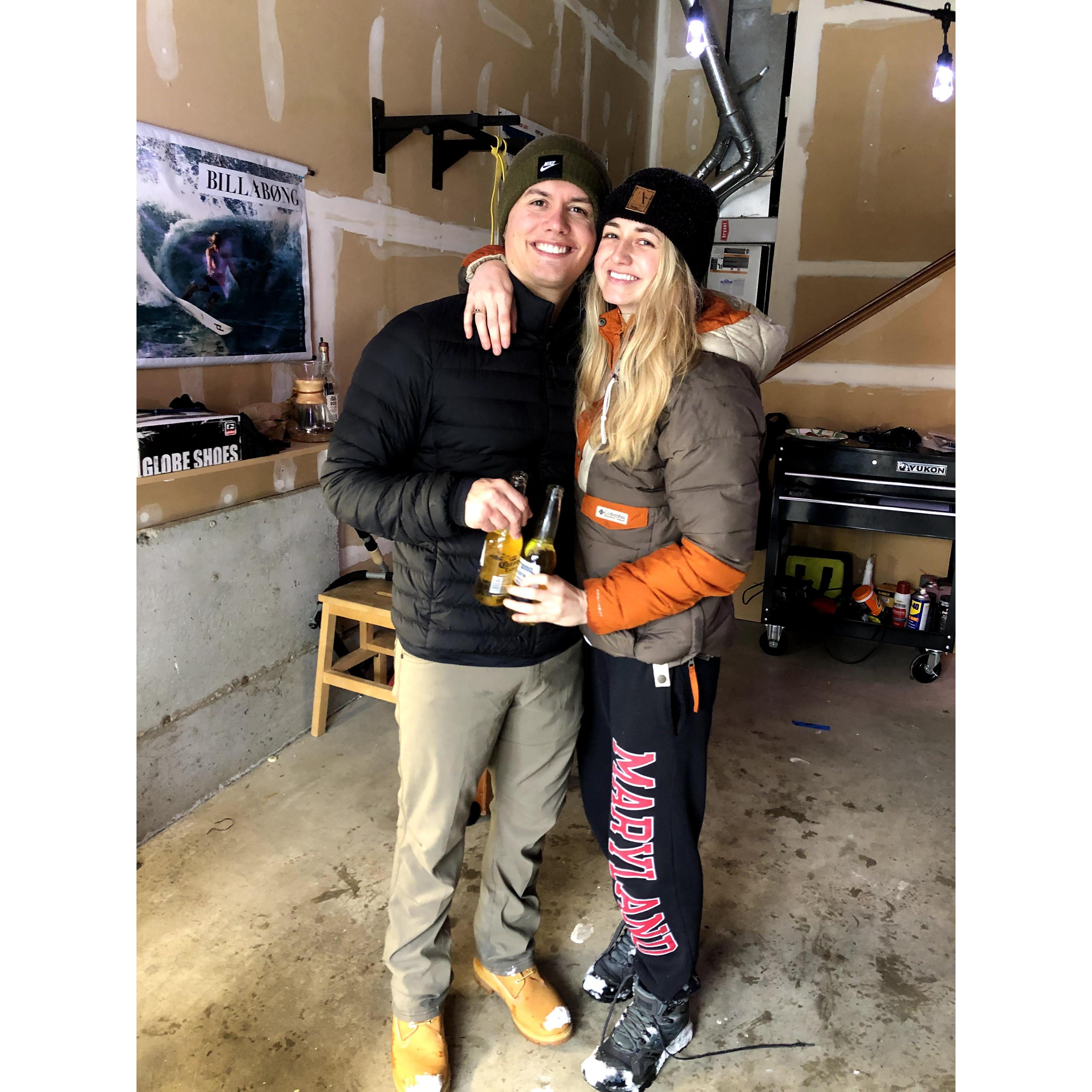 Makeshift ski resort - February 2021