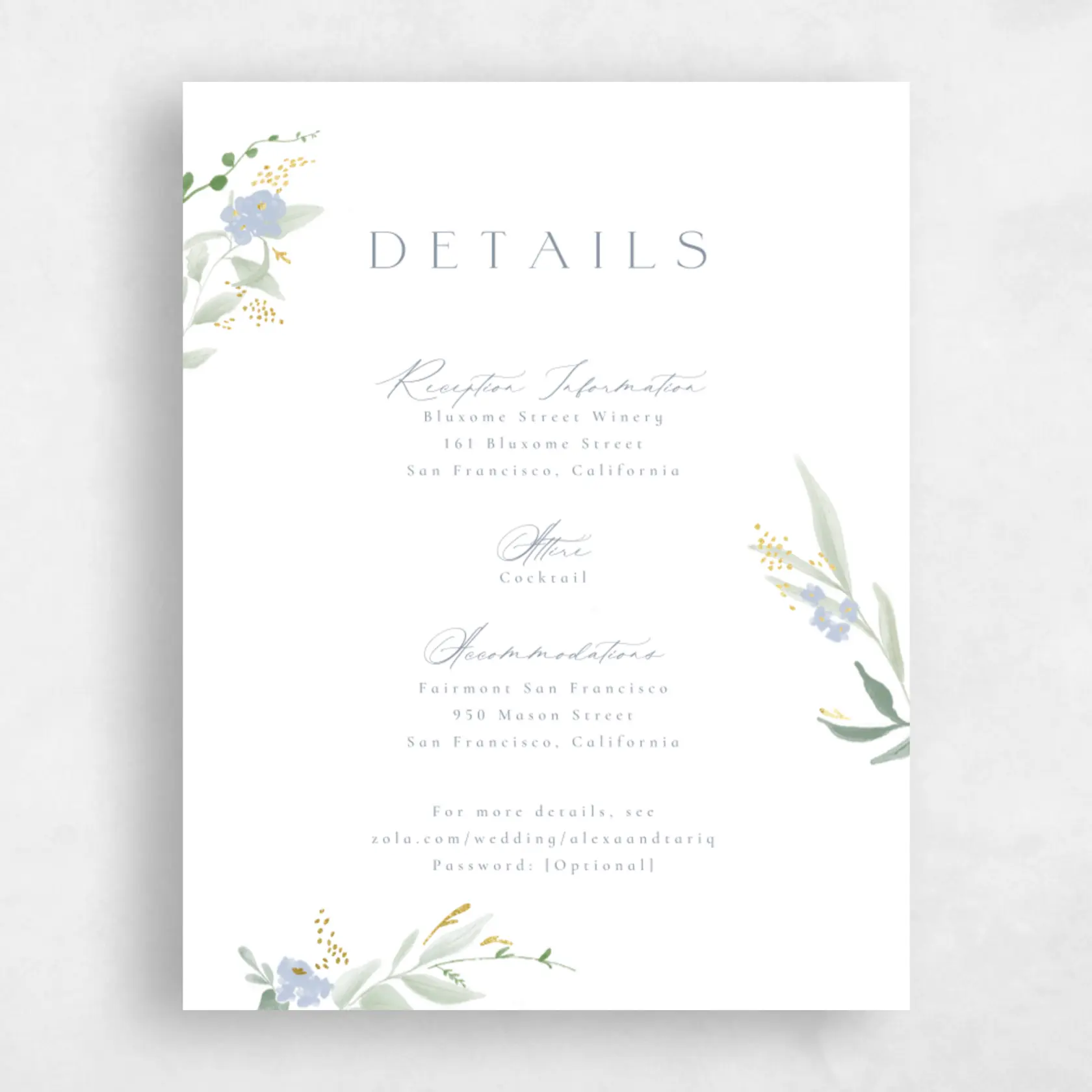 Enclosure Card - Darcy Foil preview