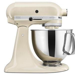 KitchenAid Artisan Series 5 Quart Tilt Head Stand Mixer with Pouring Shield KSM150PS, Almond Cream