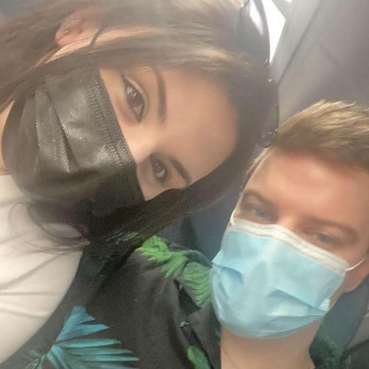 We’re so cute, even our mask can’t cover that up!