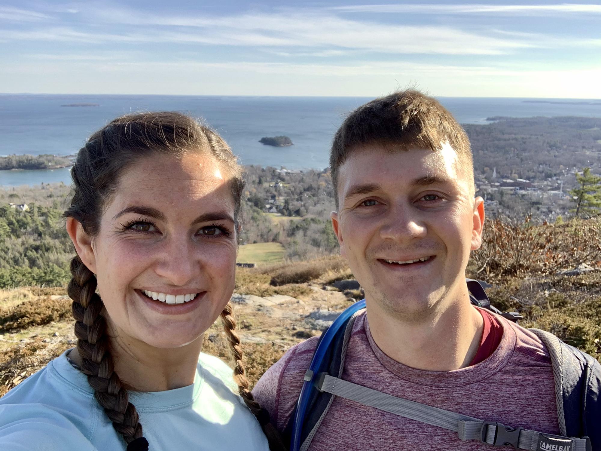 Revisiting our engagement location of Mount Battie in Camden, ME