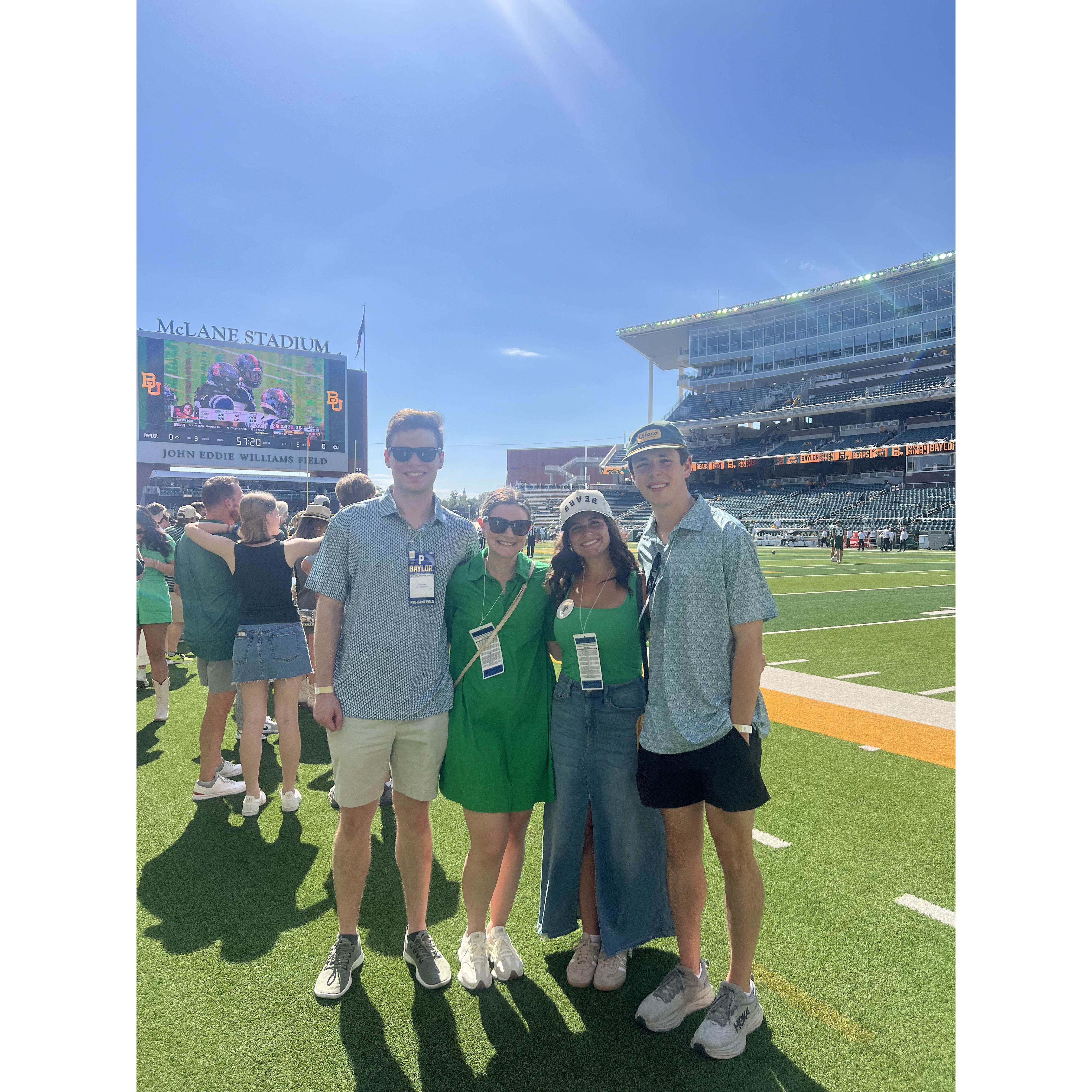 Last but not least, Erin and Price made a trip to Waco, TX to cheer on the Baylor Bears.
