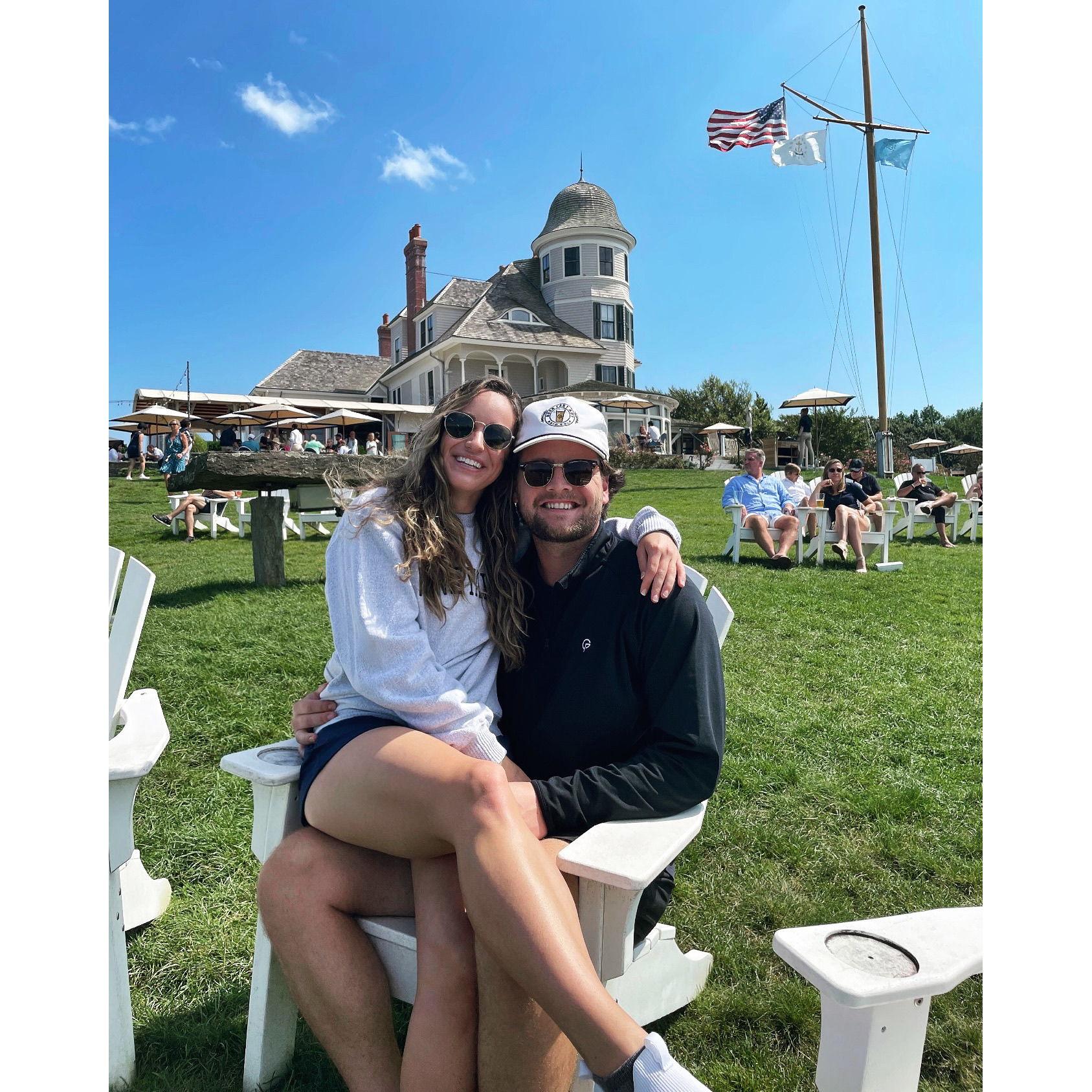 At Castle Hill in Newport, RI