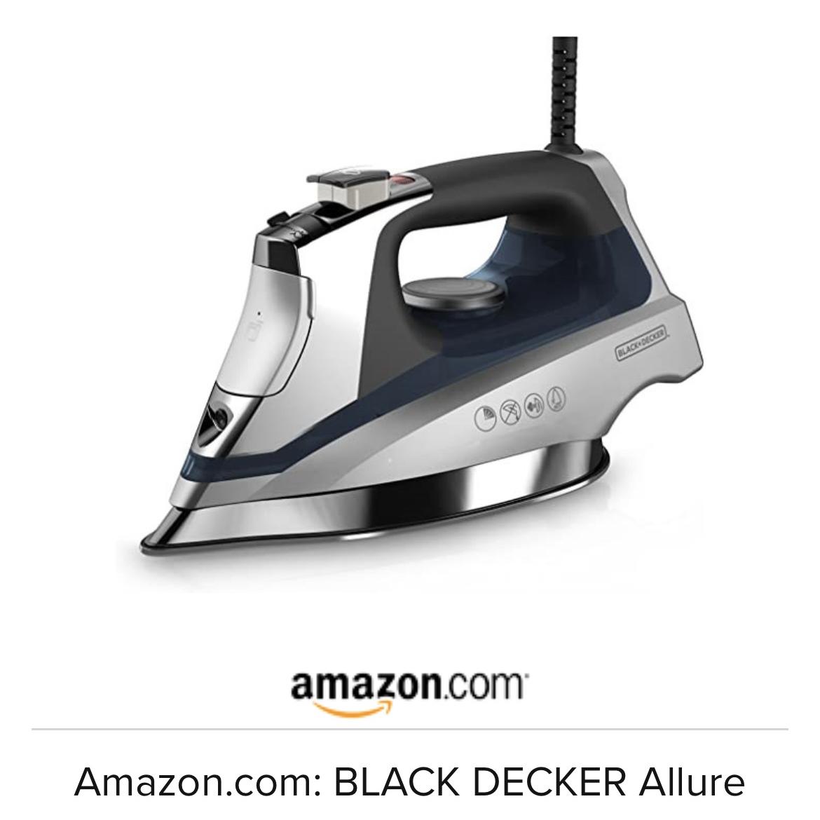 Amazon.com: BLACK DECKER Allure Professional Steam Iron