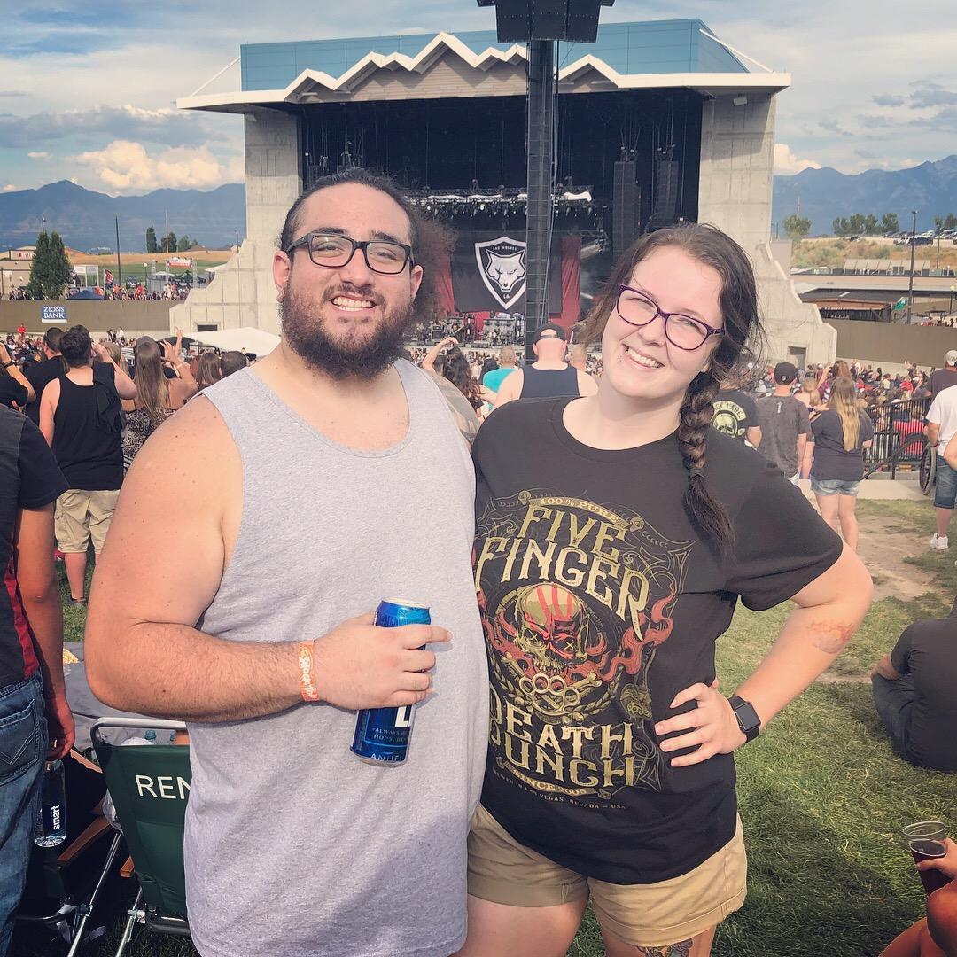 Five Finger Death Punch concert in July 2018! It was Ian's first heavy metal concert & he handled that new type of scene like a boss. 🤘🏼