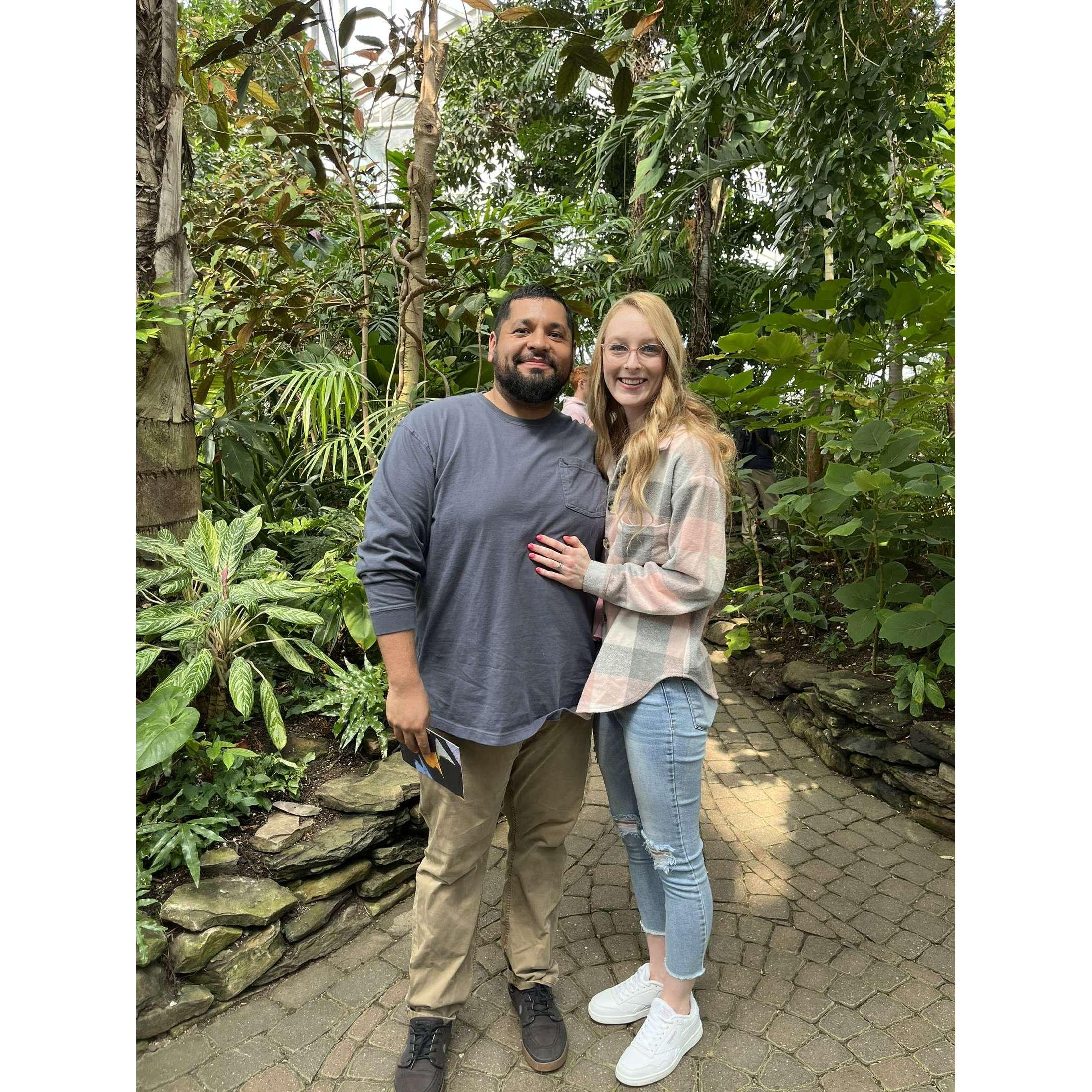 Our first photo together - Frederick Meijer Gardens 2023