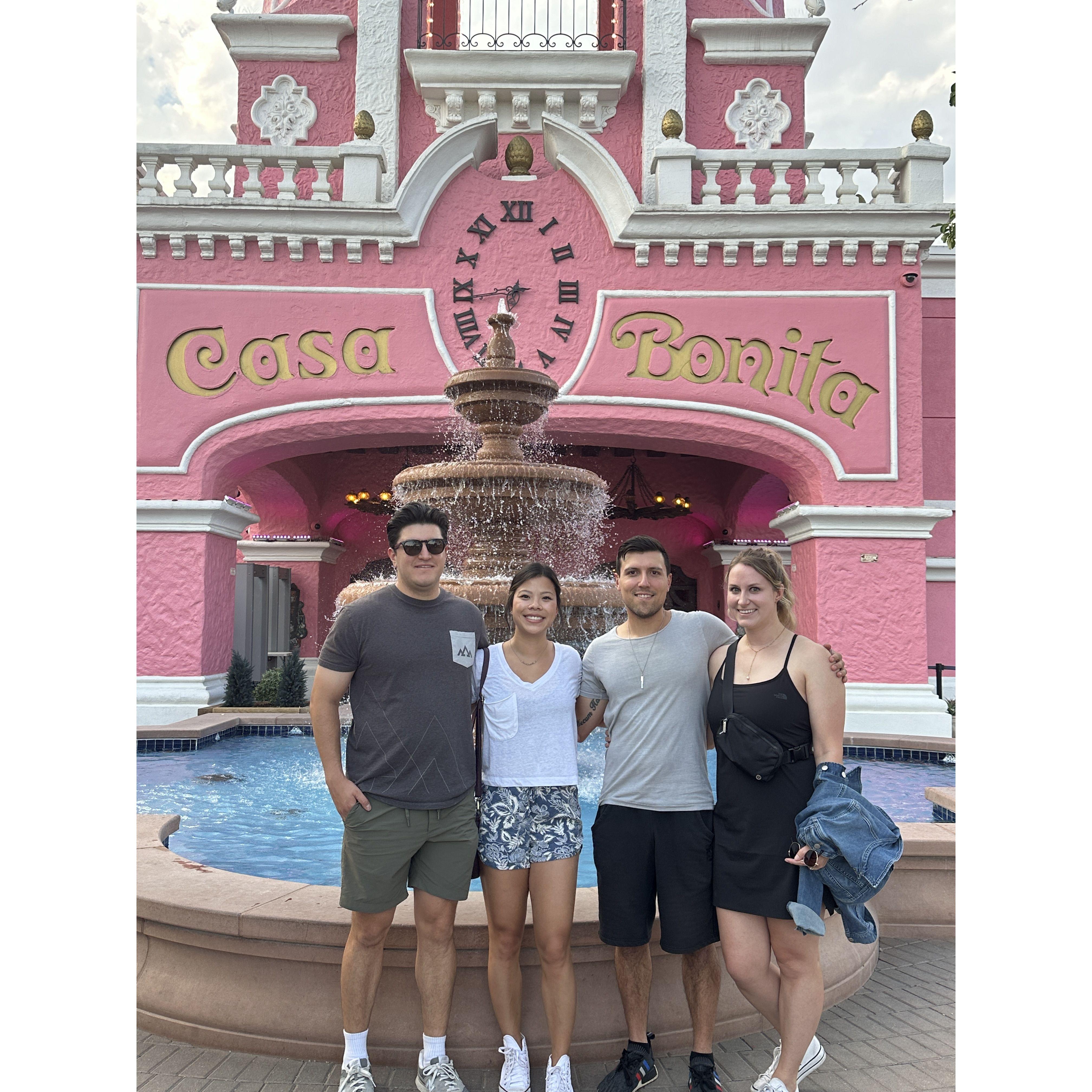 Leiya finally got to go to Casa Bonita - we had a great time, but the divers are (apparently still) by far the best part (after the root beer).