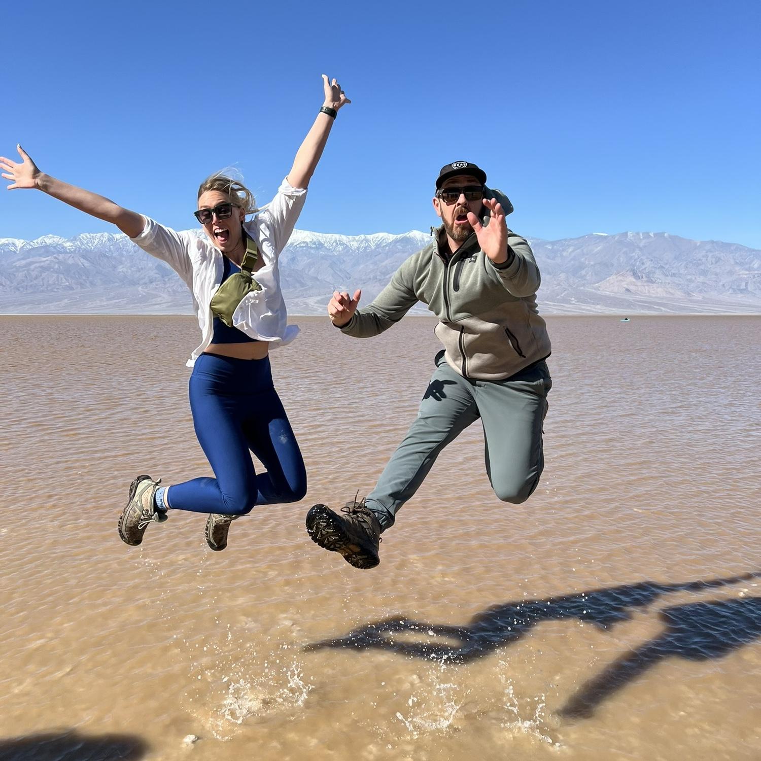 Celebrated Mary's Mom's birthday in Death Valley