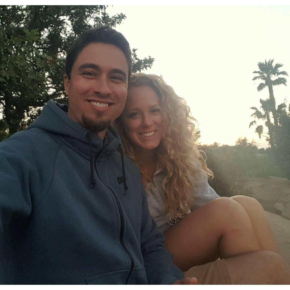 Soaking up the California sun at Aunt Lindy's