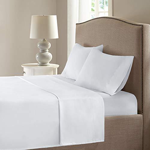 Comfort Spaces Coolmax Moisture Wicking Bed Cooling Sheets for Night Sweats, King, White