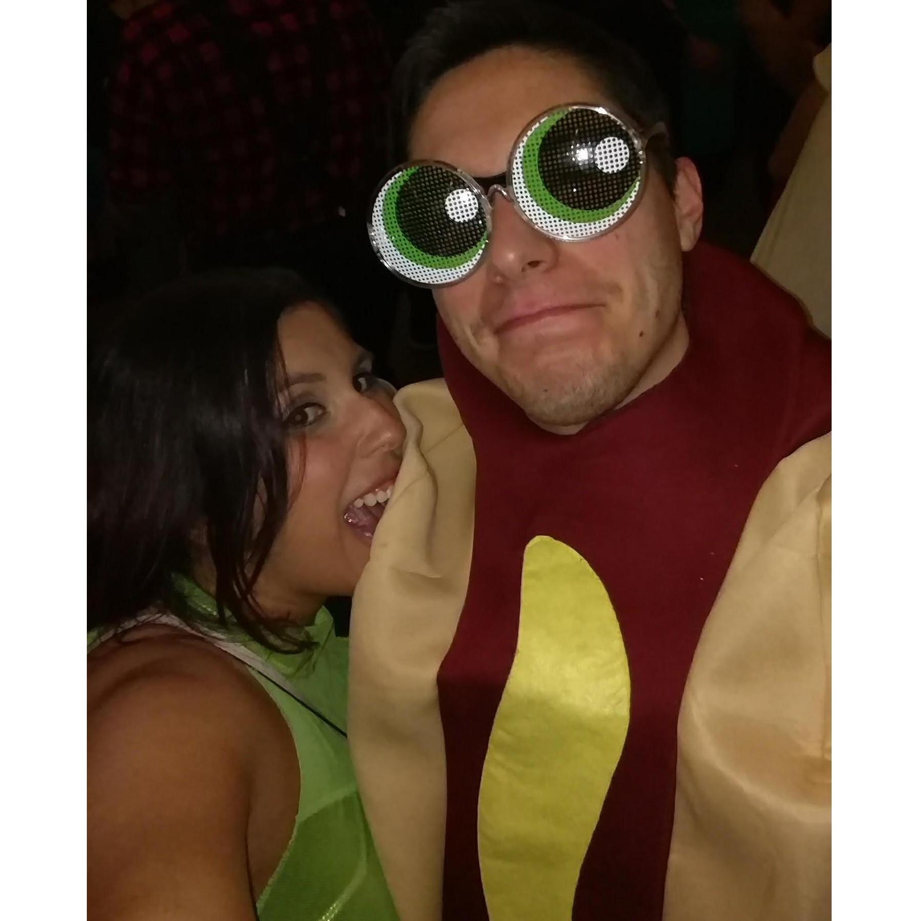 Camila's always hungry. Halloween 2017.