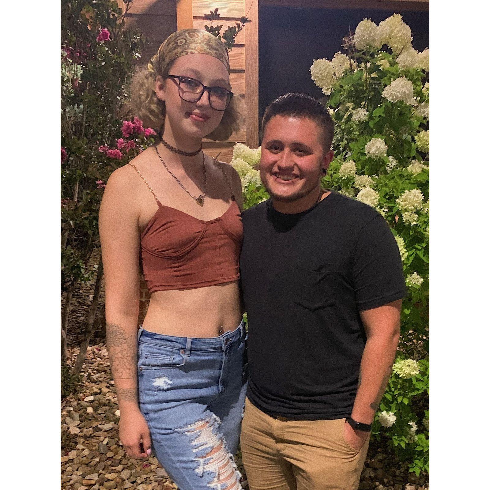 Us at Texas Roadhouse on Taylor's 21st.🍻