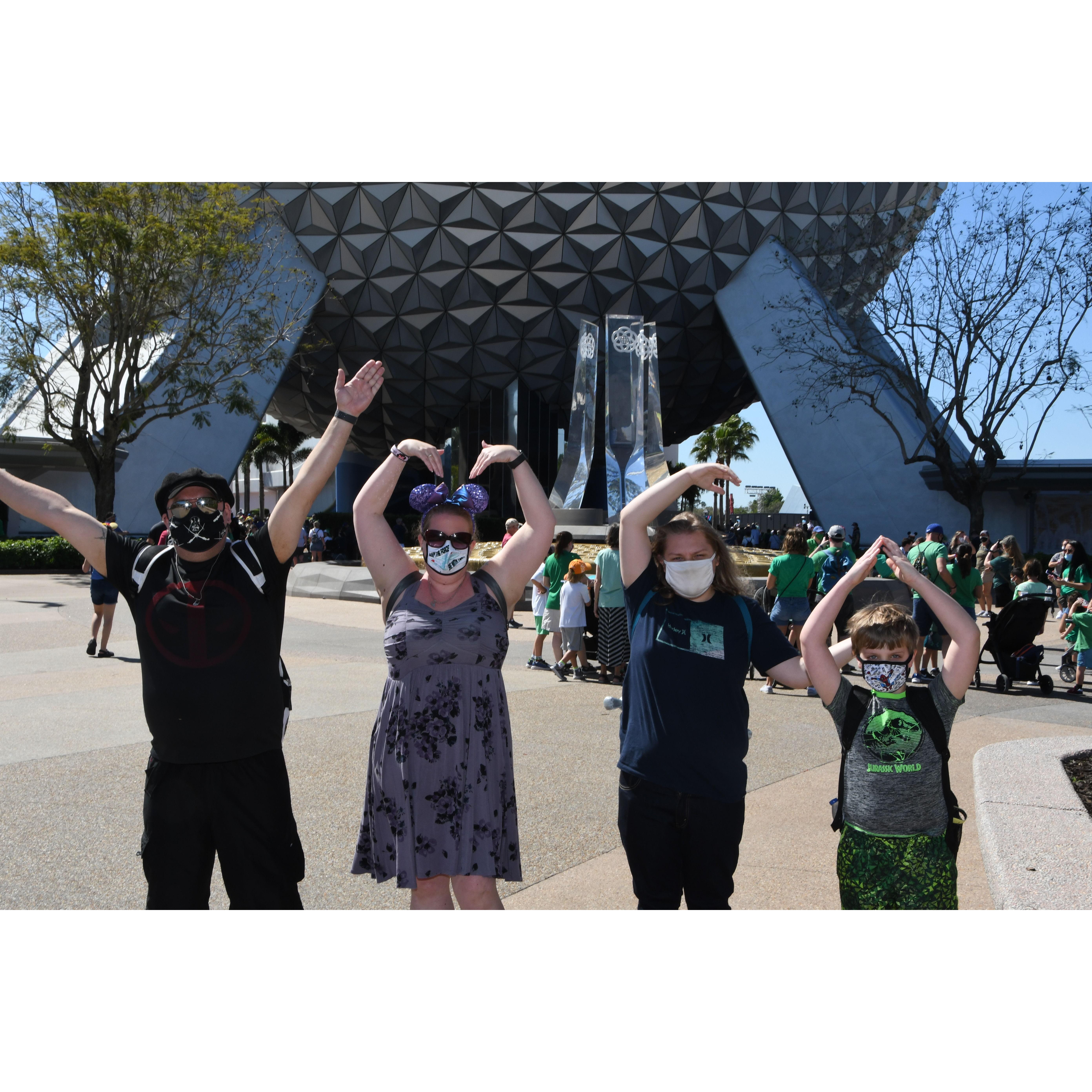 Having fun at Epcot