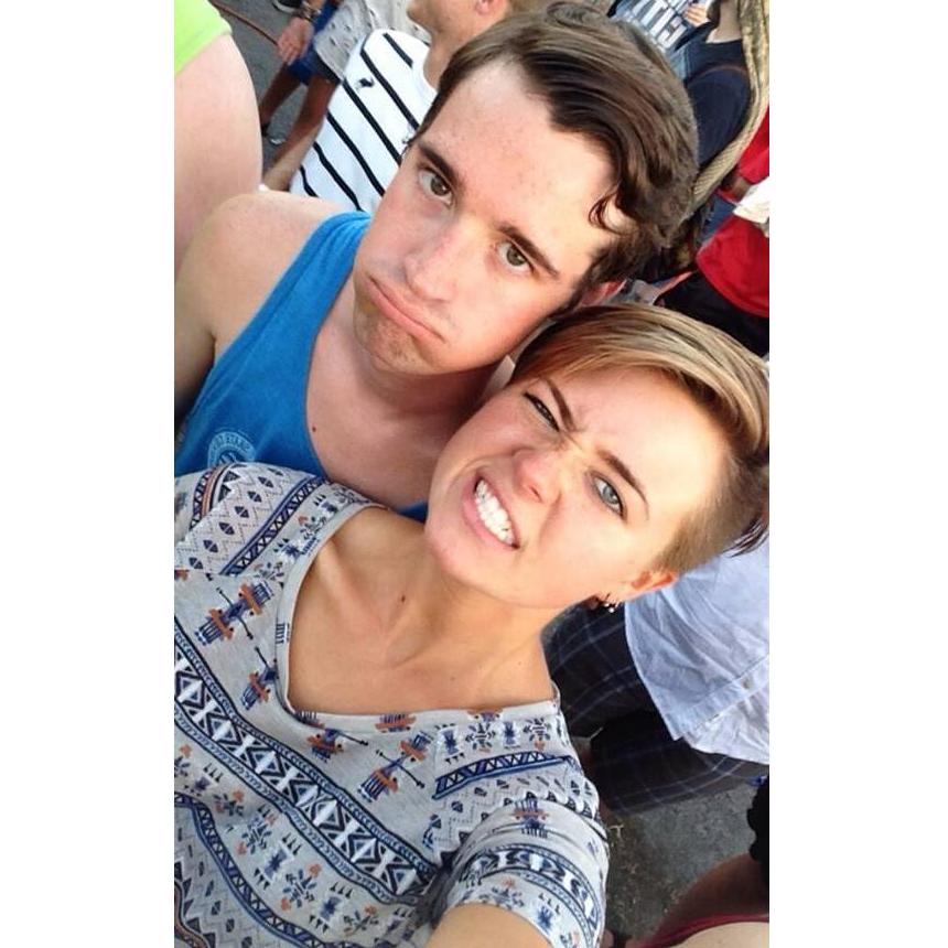Concerts are something we enjoyed before and after dating. This was taken at the first "concert" we went to as a couple. Rather, it was a weekend music festival. Go hard or go home, amirite? 7/15