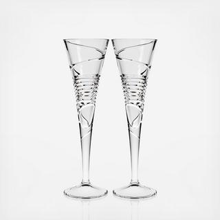 Spirale Champagne Toasting Flute Set of 2