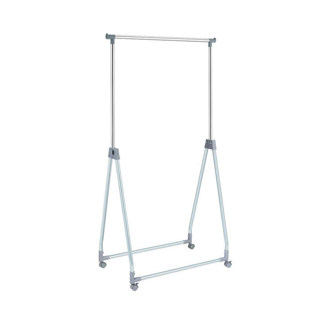 SUGIFT Extendable Foldable Heavy Duty Clothing Rack with Hanging Rod