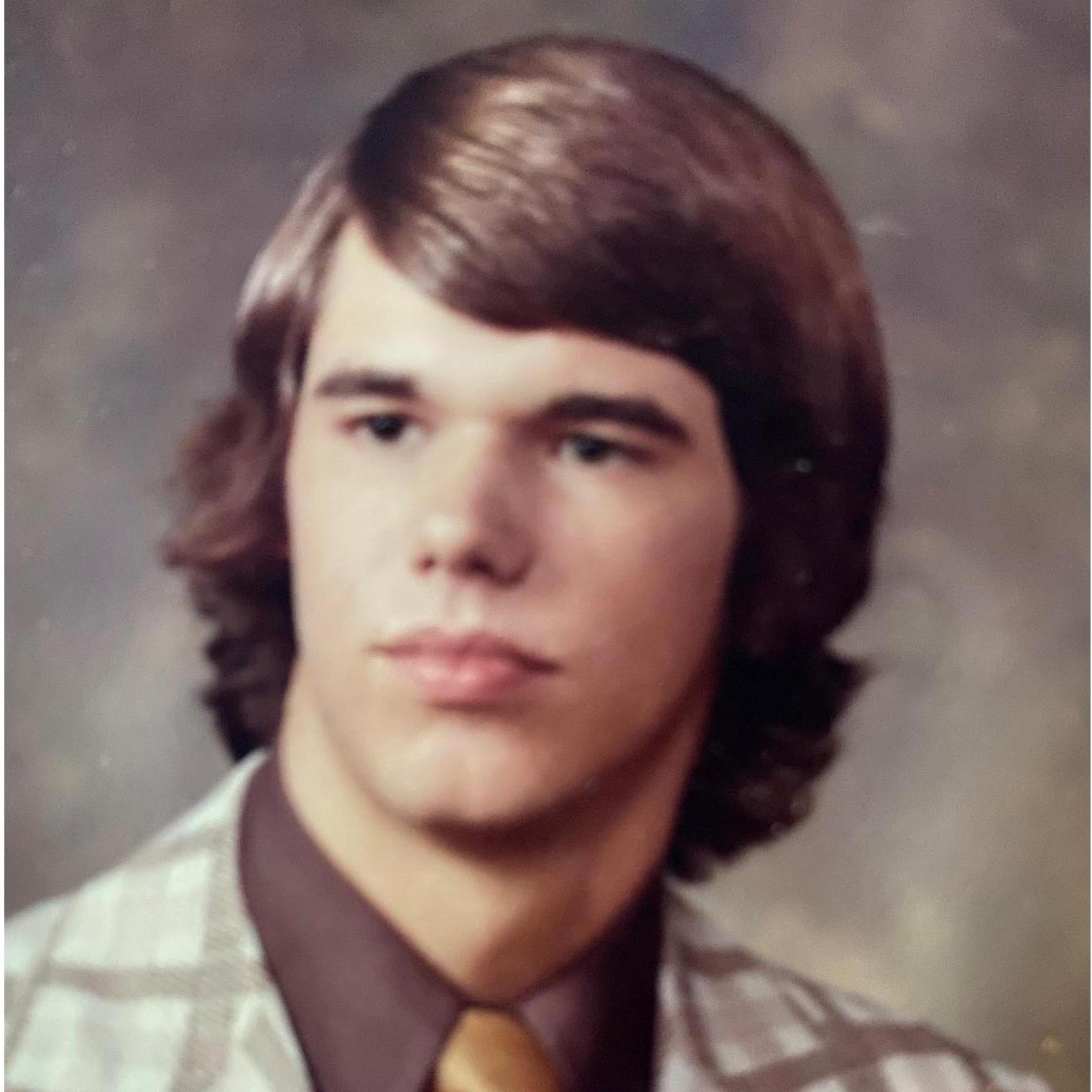 Mark's senior photo...the one I received in exchange for mine, and the one I looked at for the next 46 years.