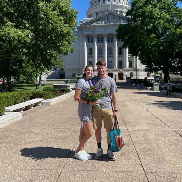 We love going to the Dane County Farmer's Market in the summer!
