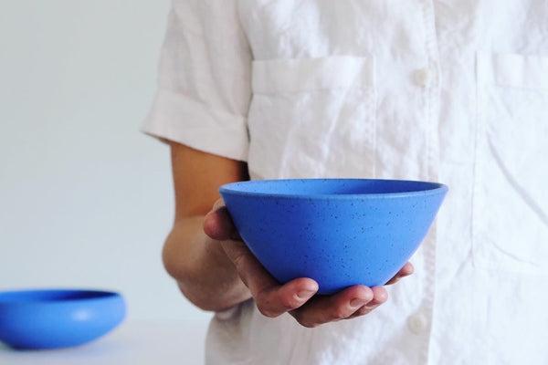 Cerulean Blue Desert Bowl