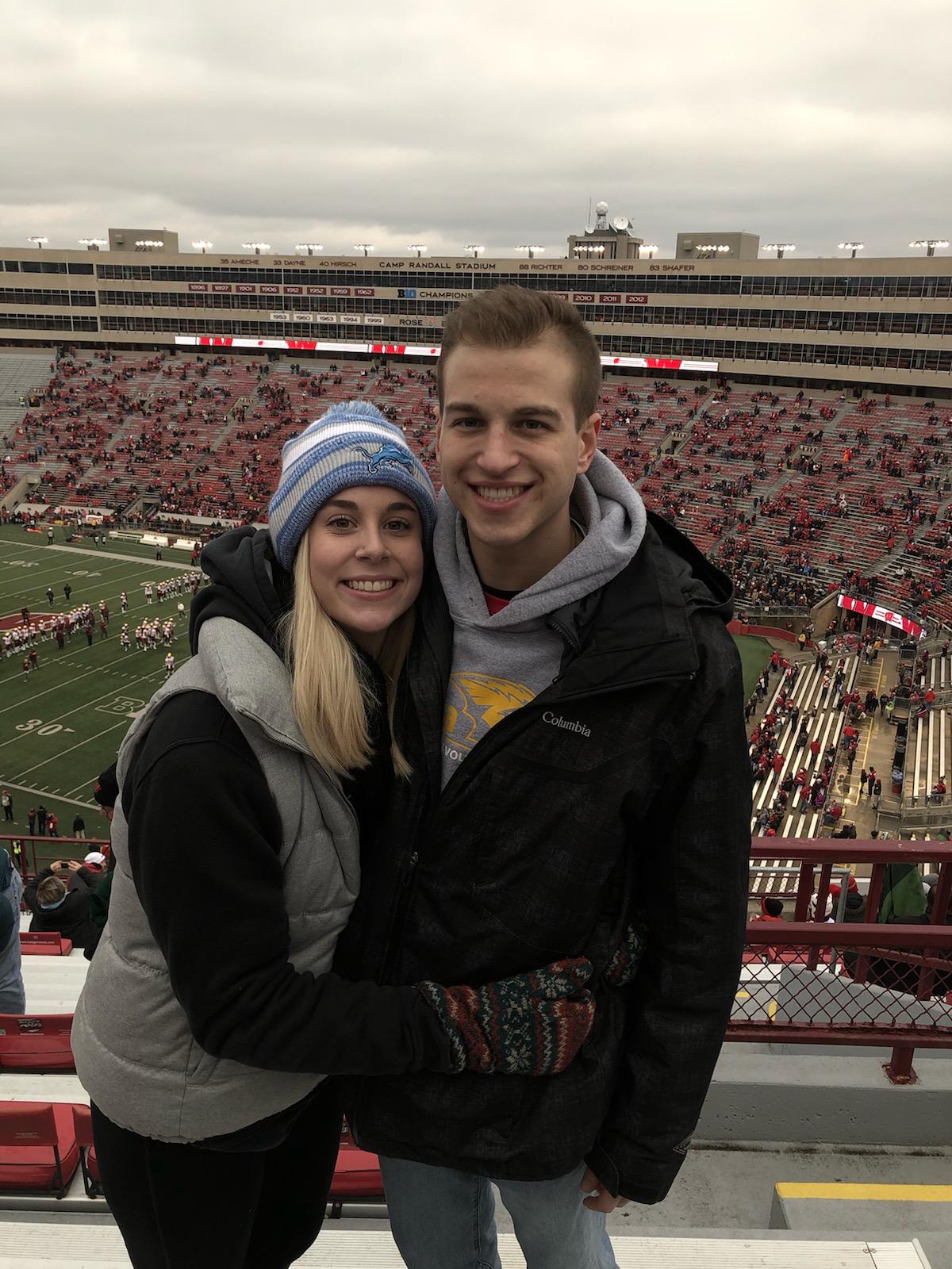 Our first badger game! 🦡♥️ October 2018