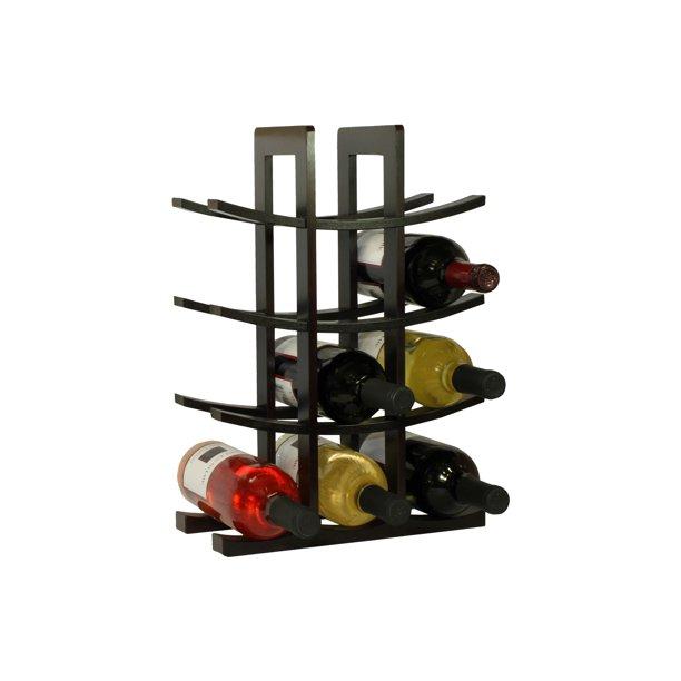 Oceanstar 12-Bottle Dark Espresso Bamboo Wine Rack WR1132