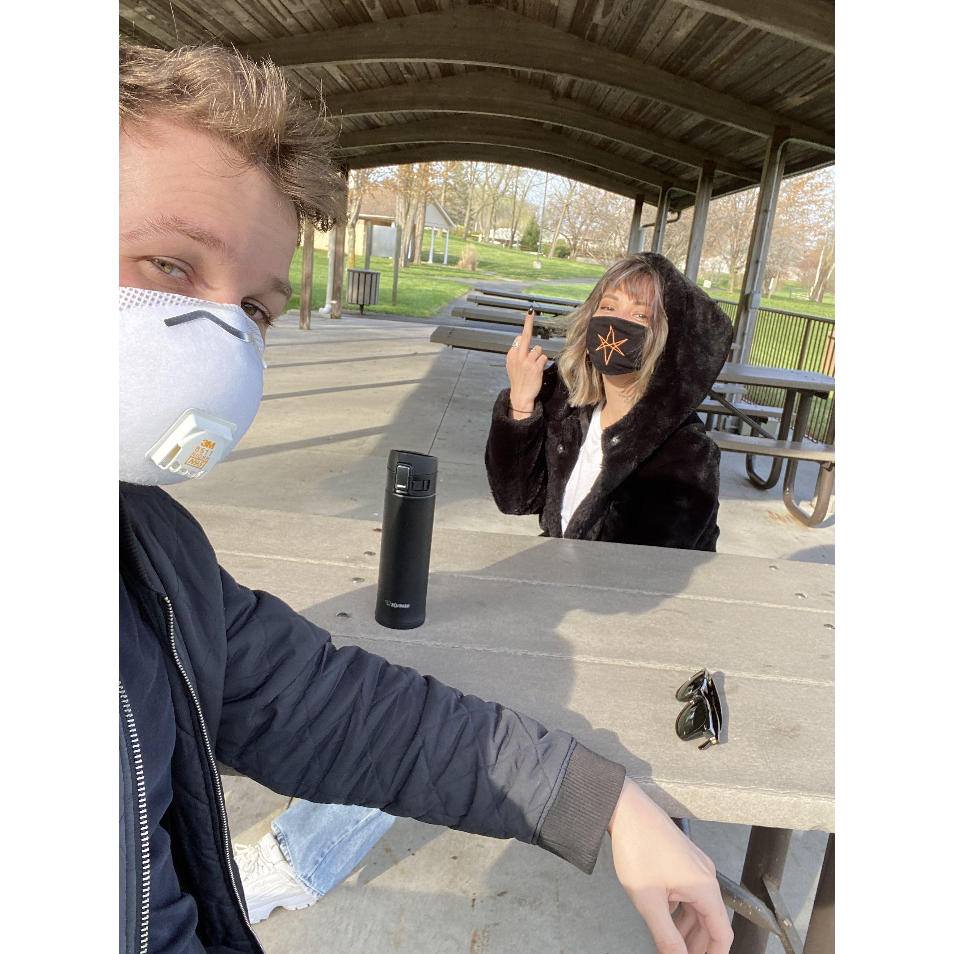 This picture is made on our very first date. 04/12/20