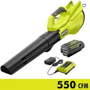 40V 120 MPH 550 CFM Cordless Battery Leaf Blower With 4.0 Ah Battery and Charger