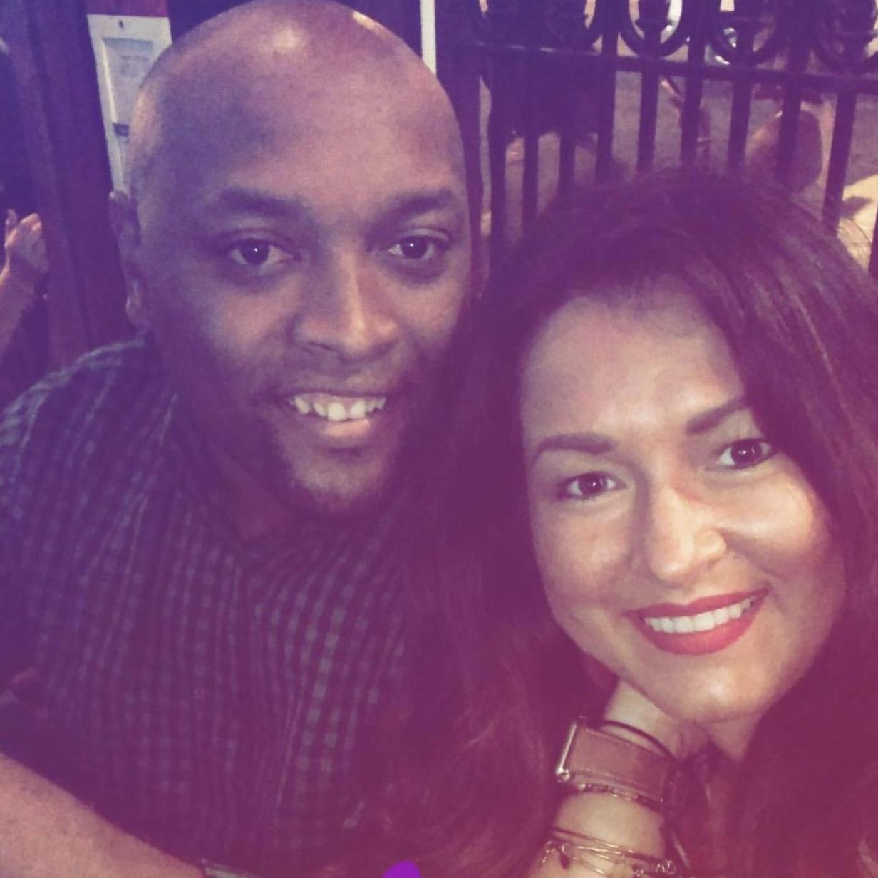 A typical dinner date night selfie of us!