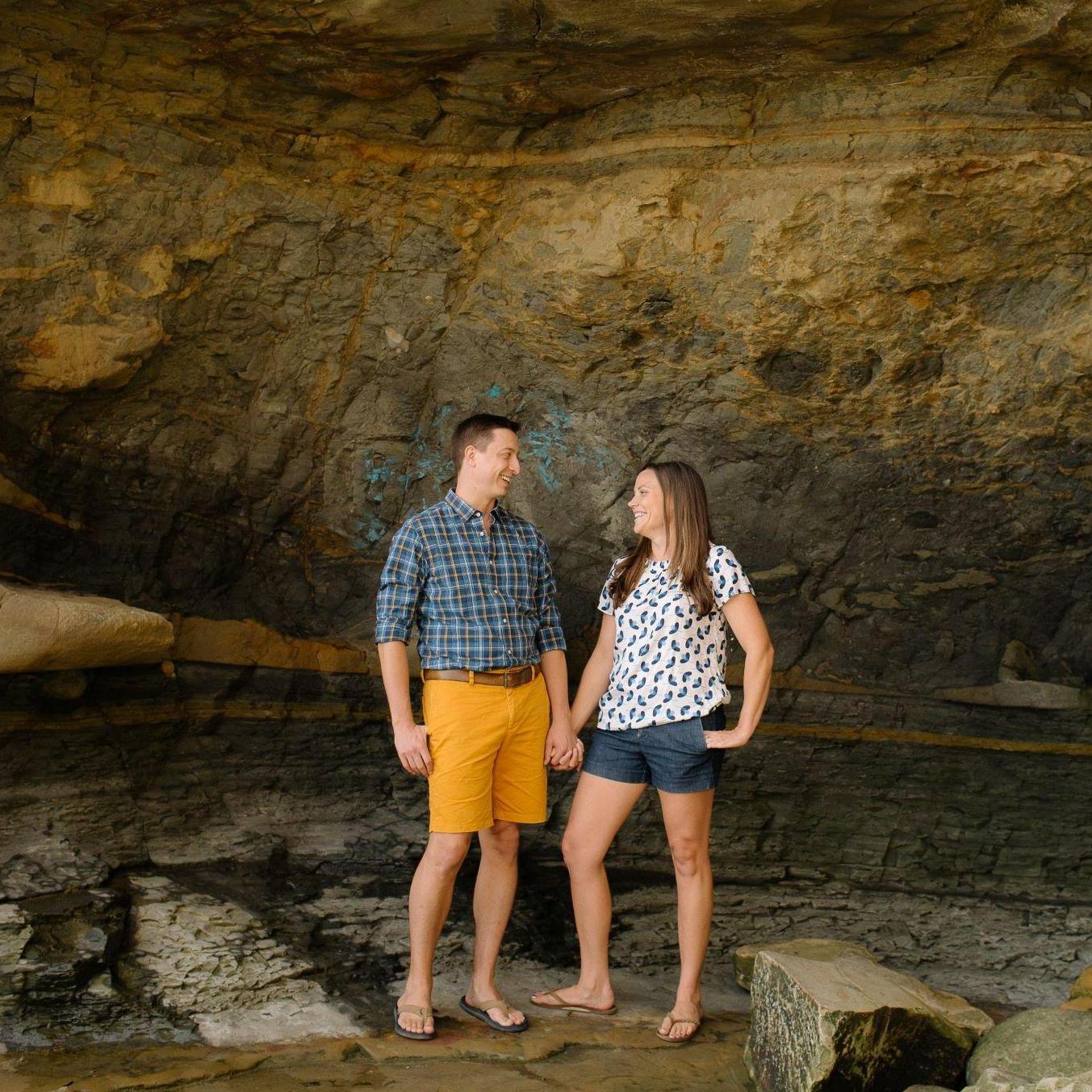 Our engagement photos at Sunset Cliffs with Heidi-O-Photo