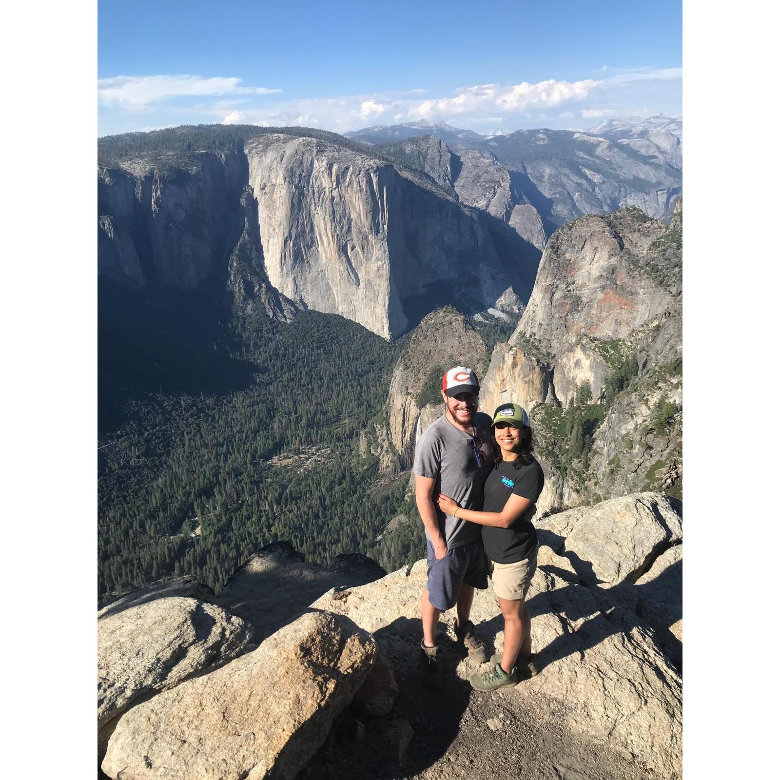 Backpacking in Yosemite – This was our first trip to Yosemite together. We both love the outdoors and going on hikes.