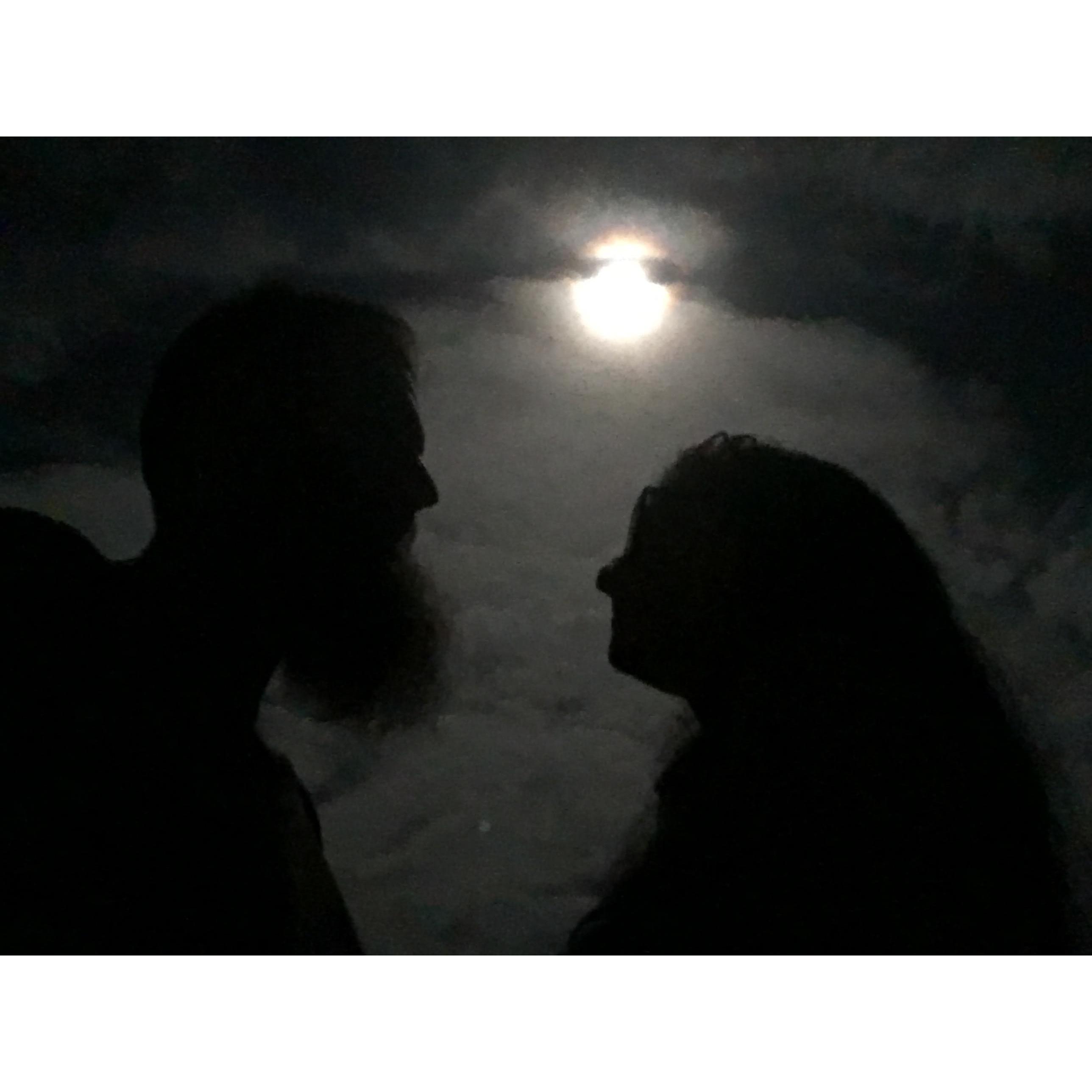 This was right after Janusz proposed!!!!!!!!! We were standing knee deep in the Gulf of Thailand, with the full moon shining down on us, basking in our post-engagement glow