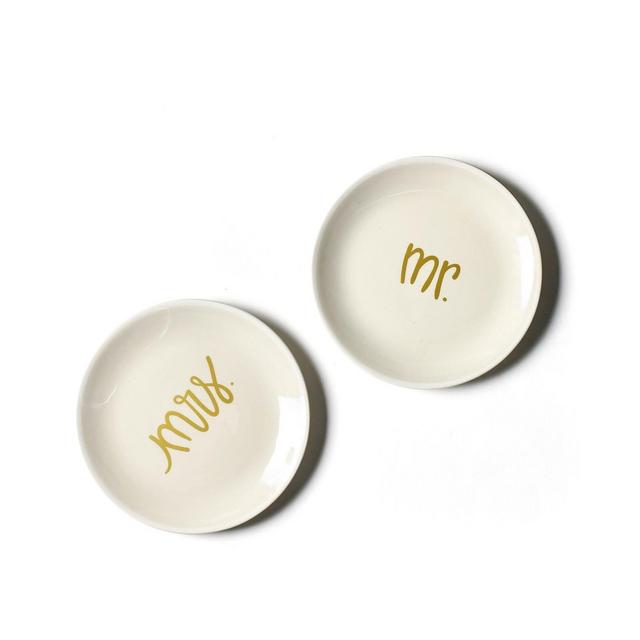 Coton Colors by Laura Johnson Mr. and Mrs. Dessert Plates Set/2