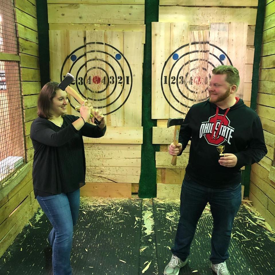 Axe-throwing adventure!