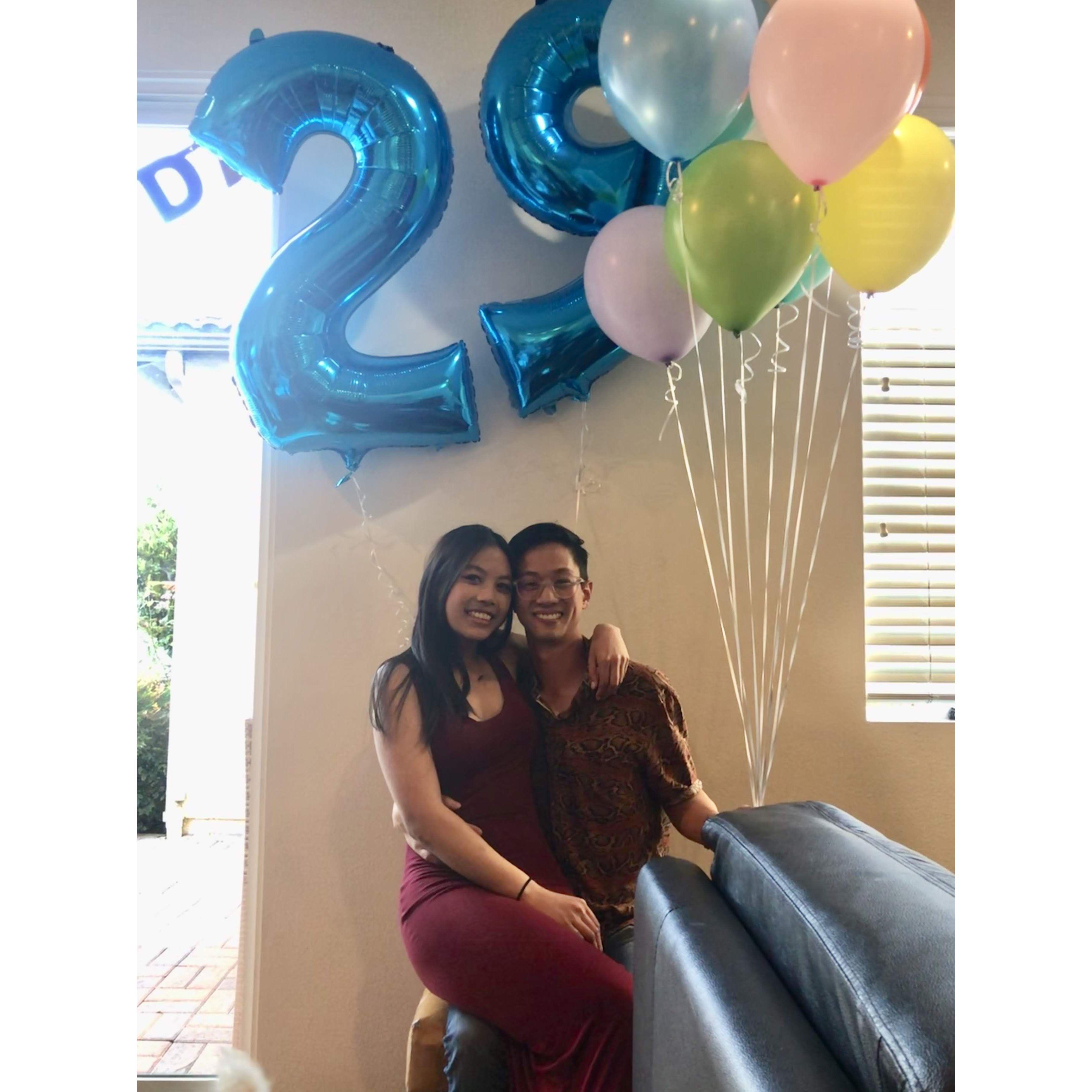 Bright's Suprise Birthday Party for Kevin's 29th.