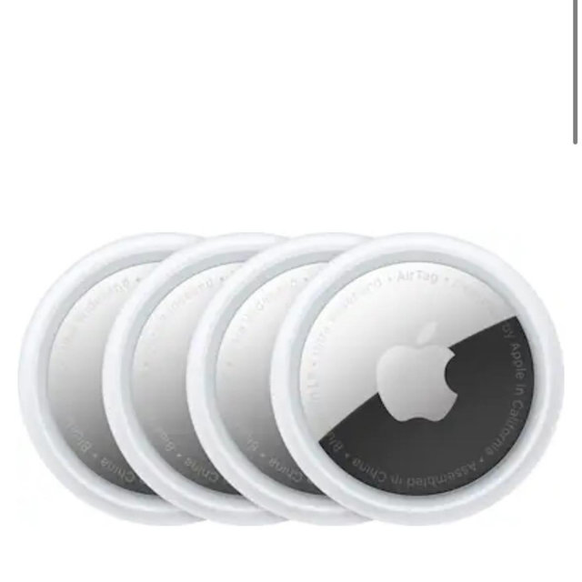Apple - AirTag (4-Pack) (1st Generation) - 2021 - Silver