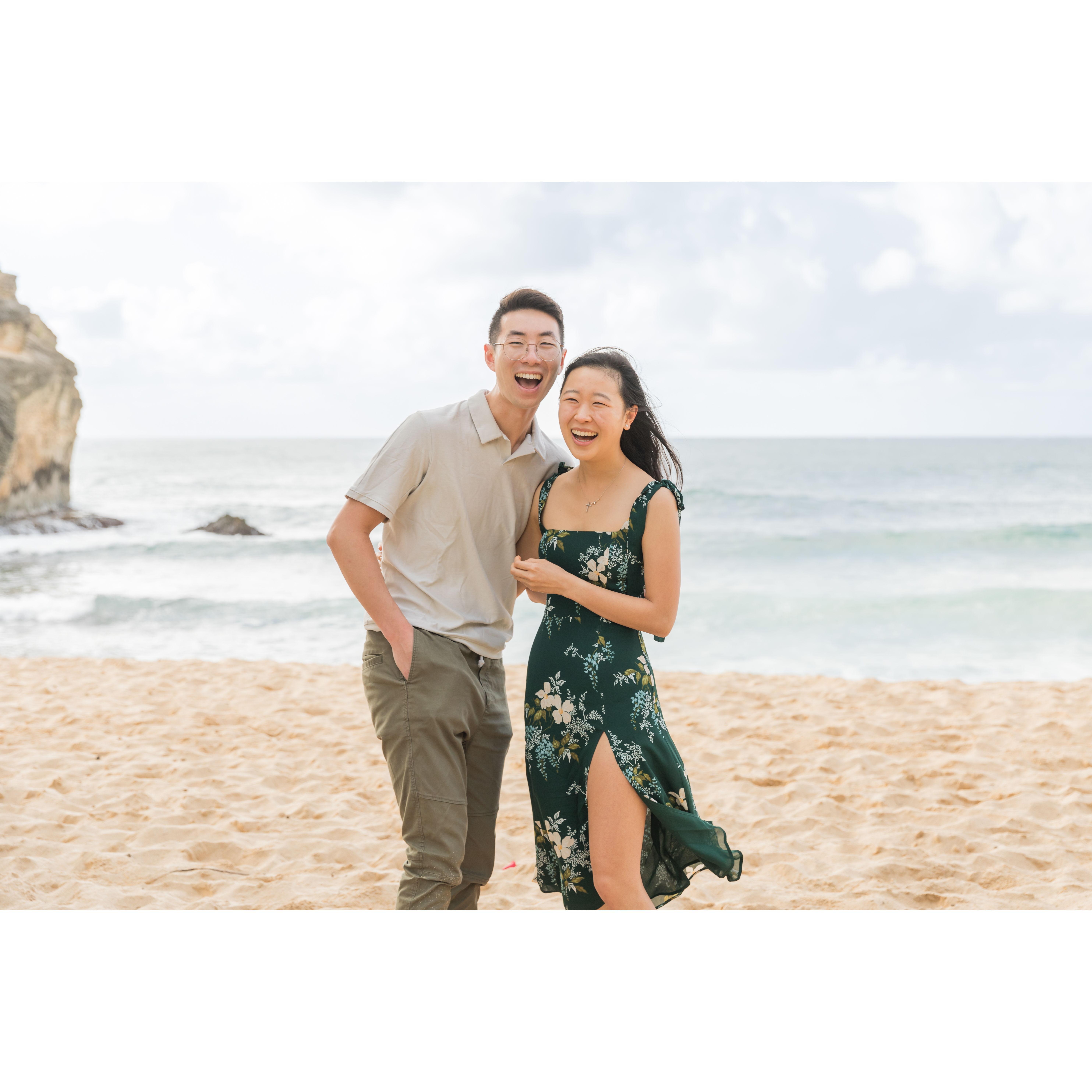 First smiles after getting engaged :)