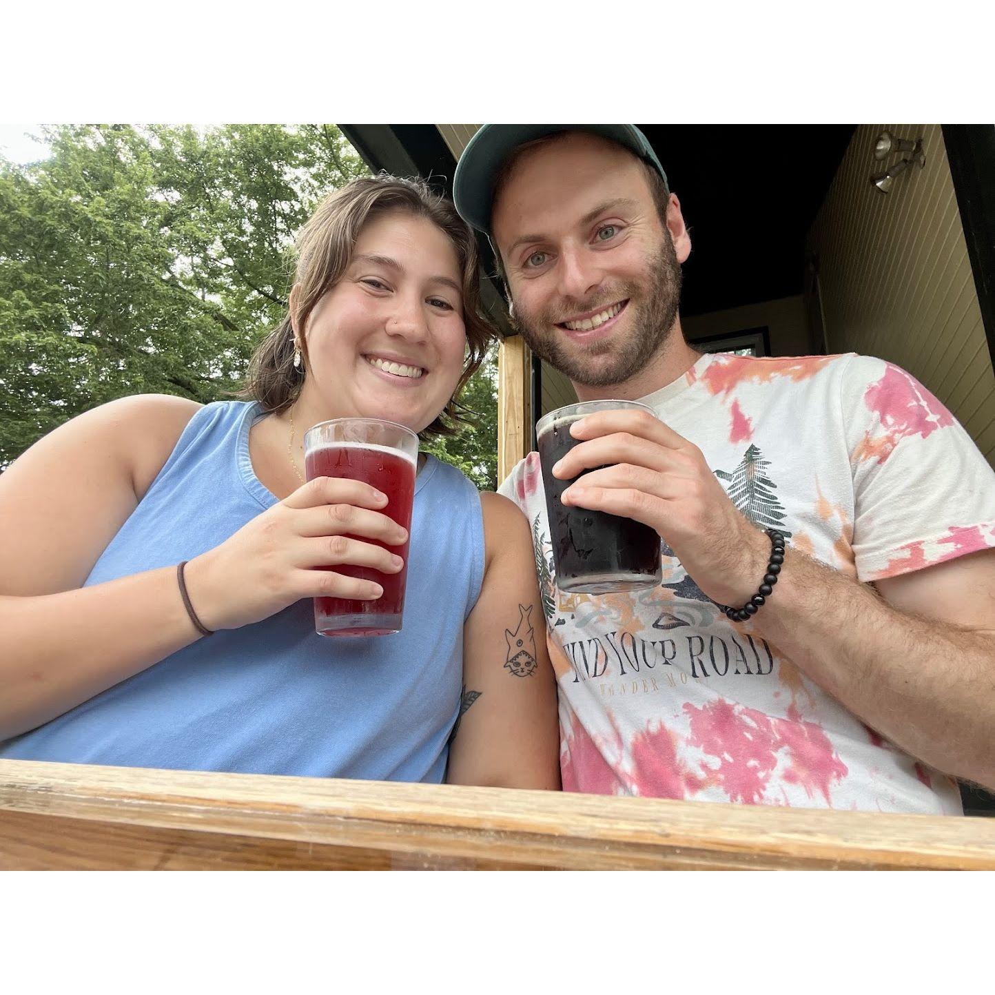 2 year anniversary, always at the brewery: 7/28/24