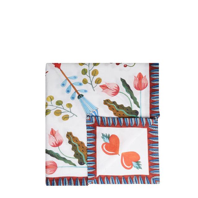 Medium Tablecloth (180X280) Misty Rainbow Mix in Glass