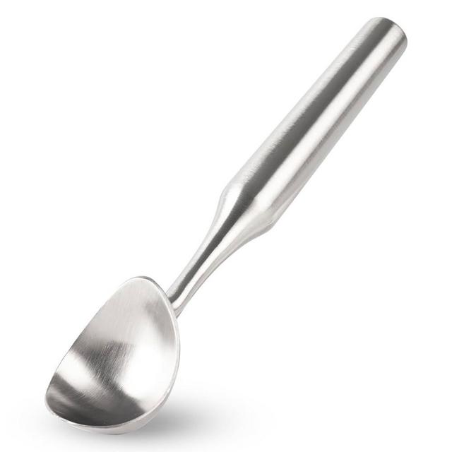 OYV Stainless Steel Ice Cream Scoop, Ergonomically Designed Handle for Comfort, Heavy Duty Ice Cream Scooper, One-Piece Design Ice Cream Scoops, Dishwasher Safe.