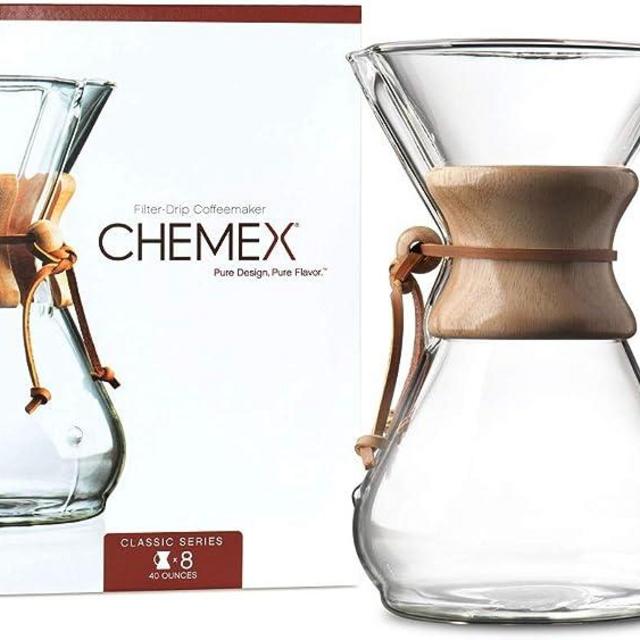 Chemex Pour-Over Glass Coffeemaker - Classic Series - 8-Cup - Exclusive Packaging