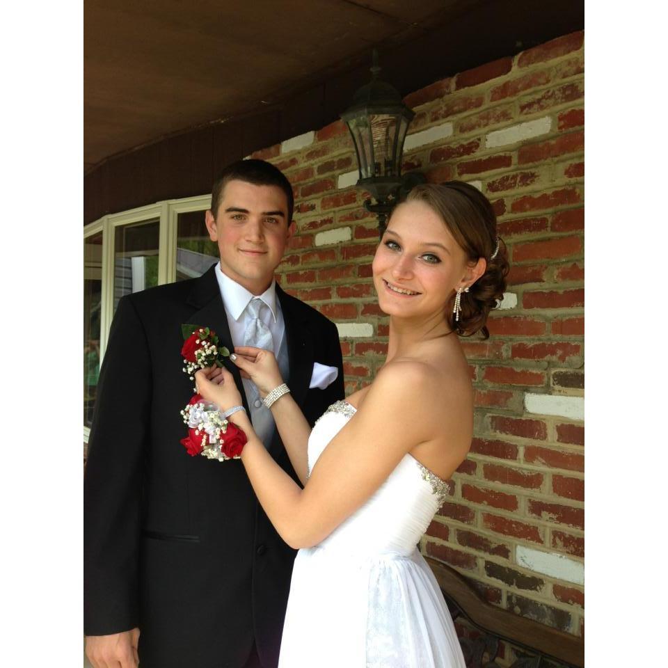 Andrea's senior prom with Brad