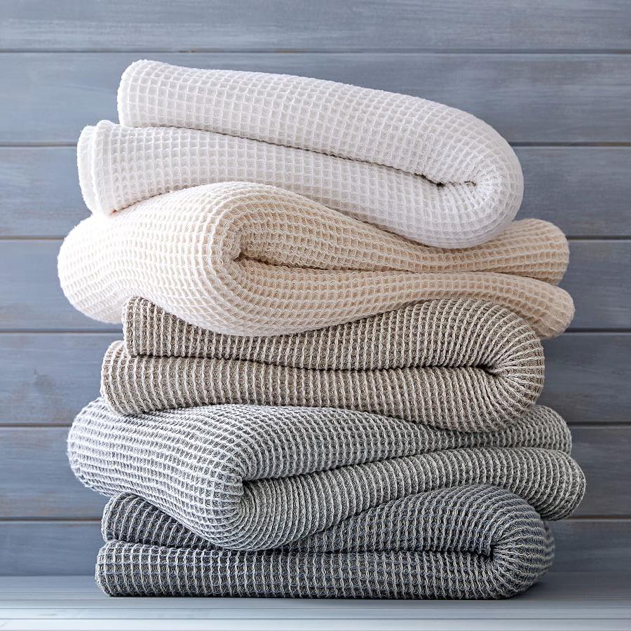 Waffle Weave Blanket - White