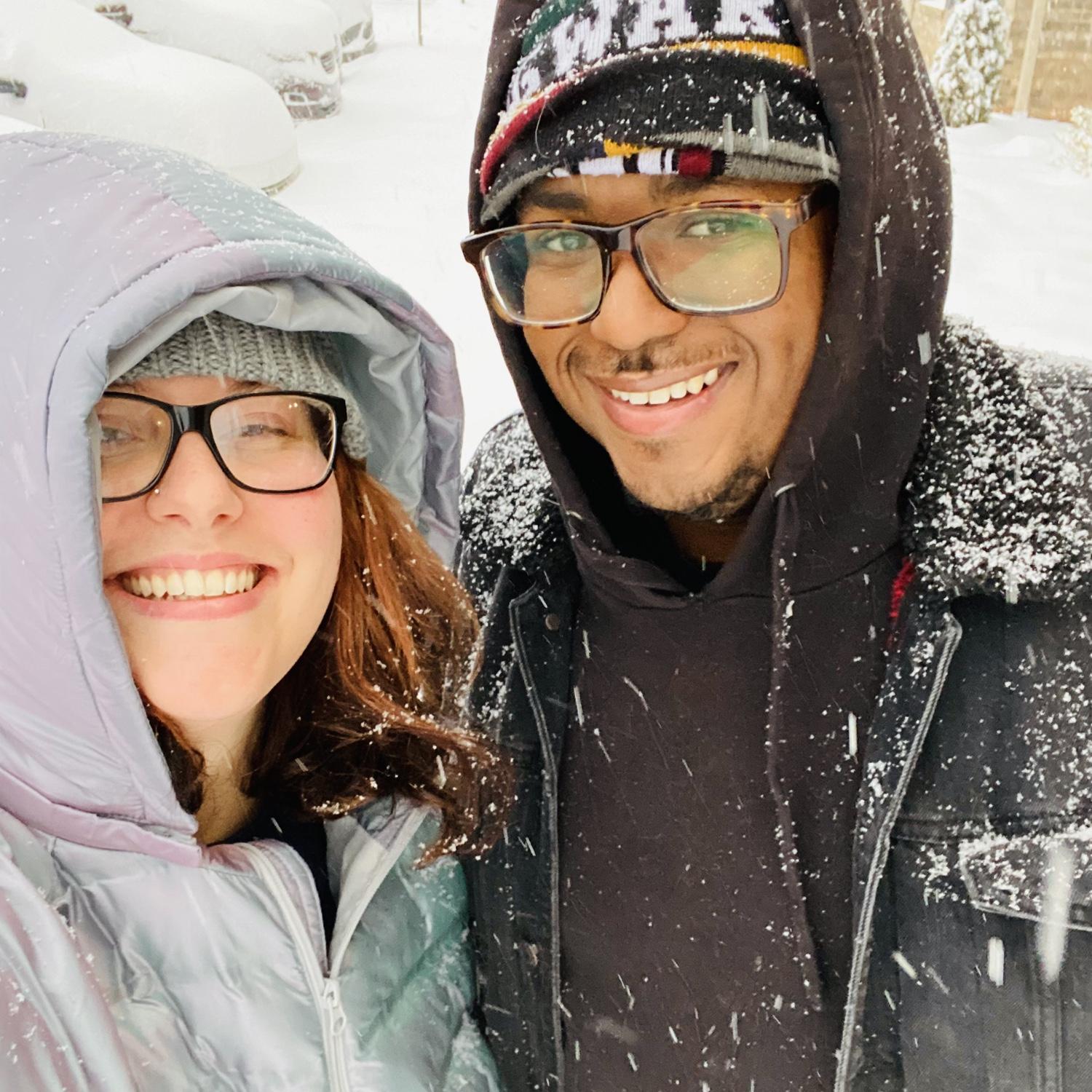 Our first snow!