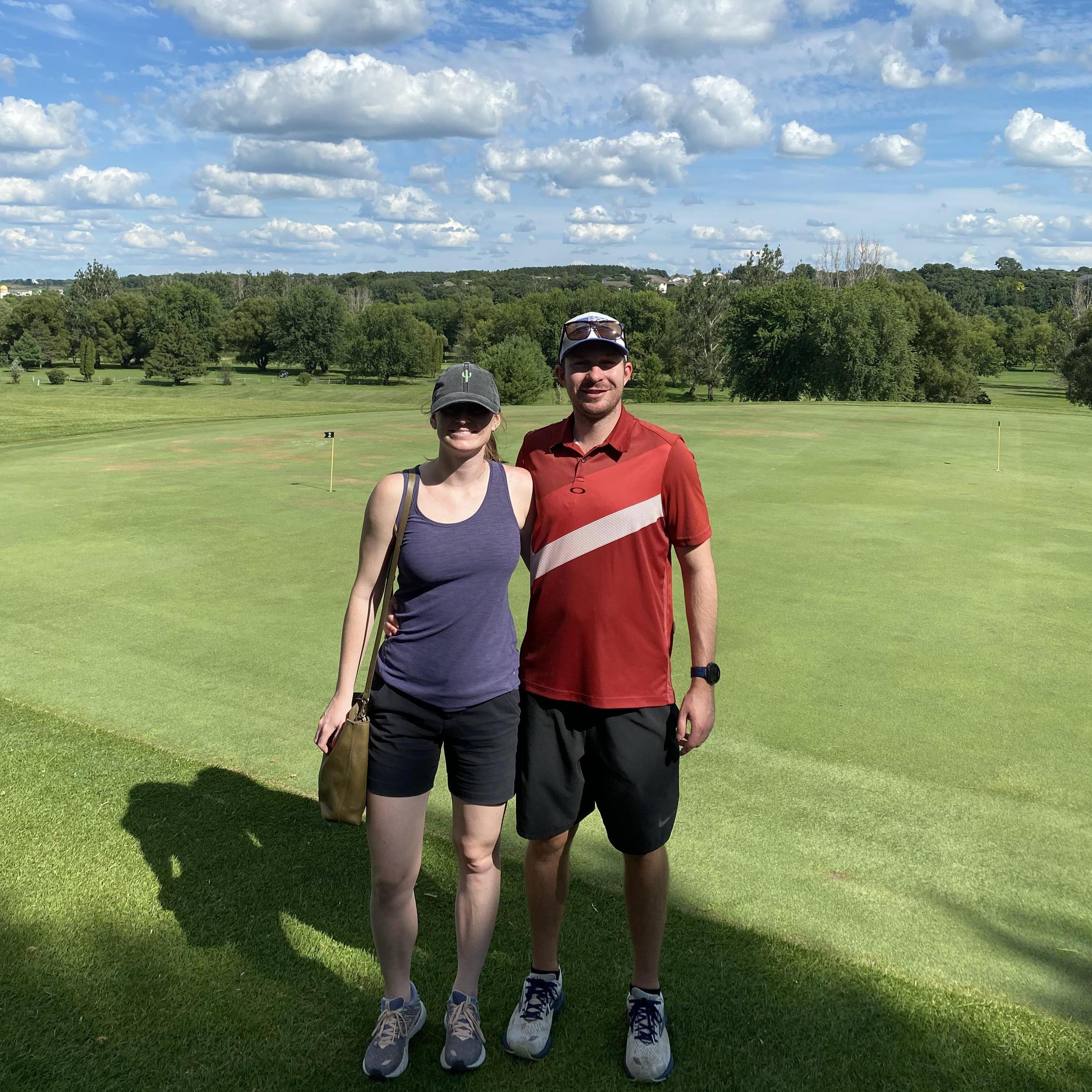 Our first time in Minnesota - of course we had to golf!