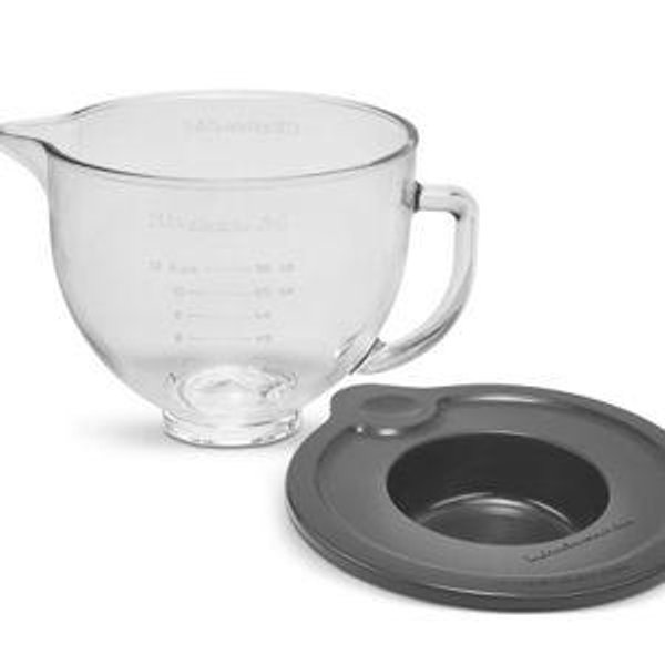 5 Quart Tilt-Head Glass Bowl with Measurement Markings & Lid | KitchenAid US