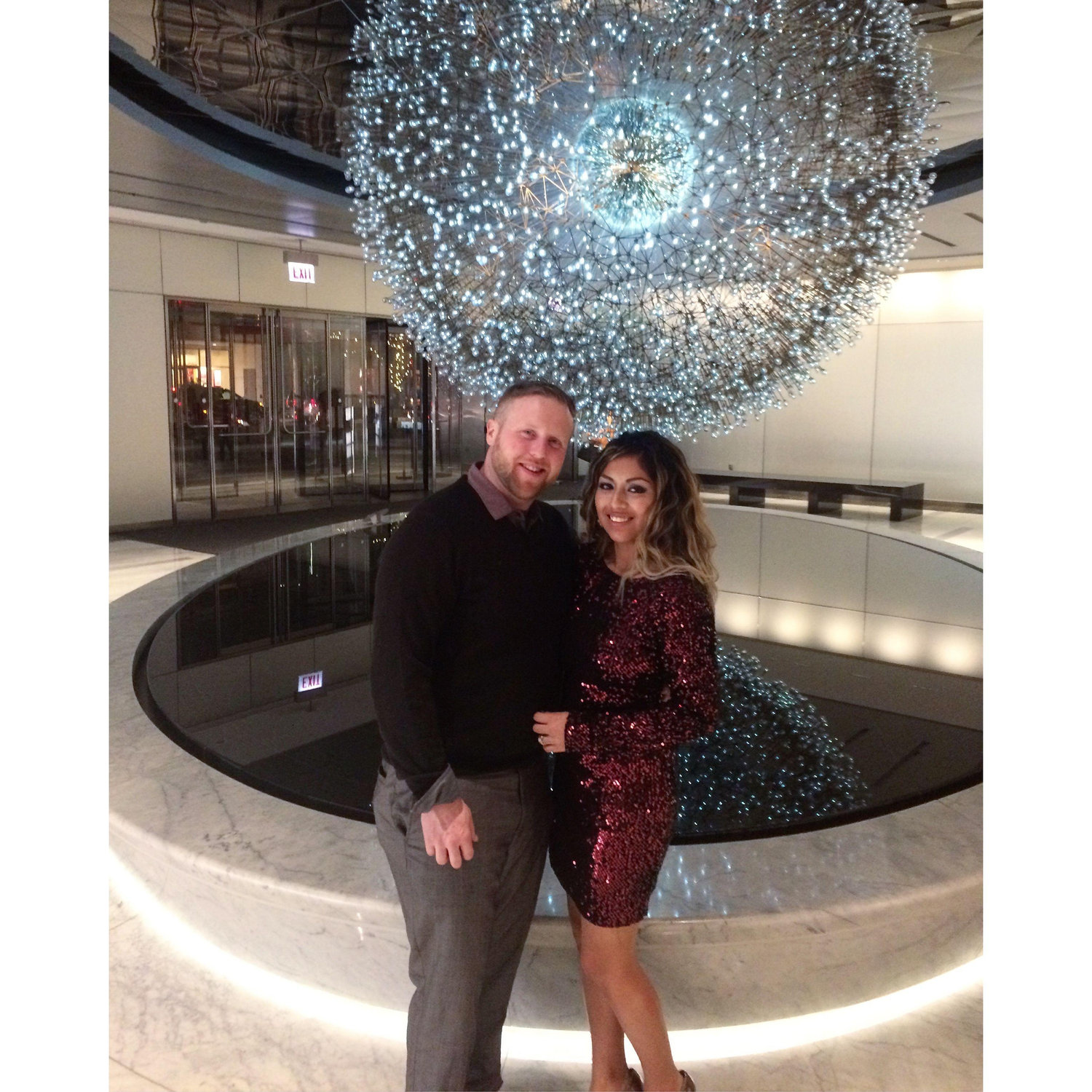 One year anniversary in Chicago (Feb 2017)